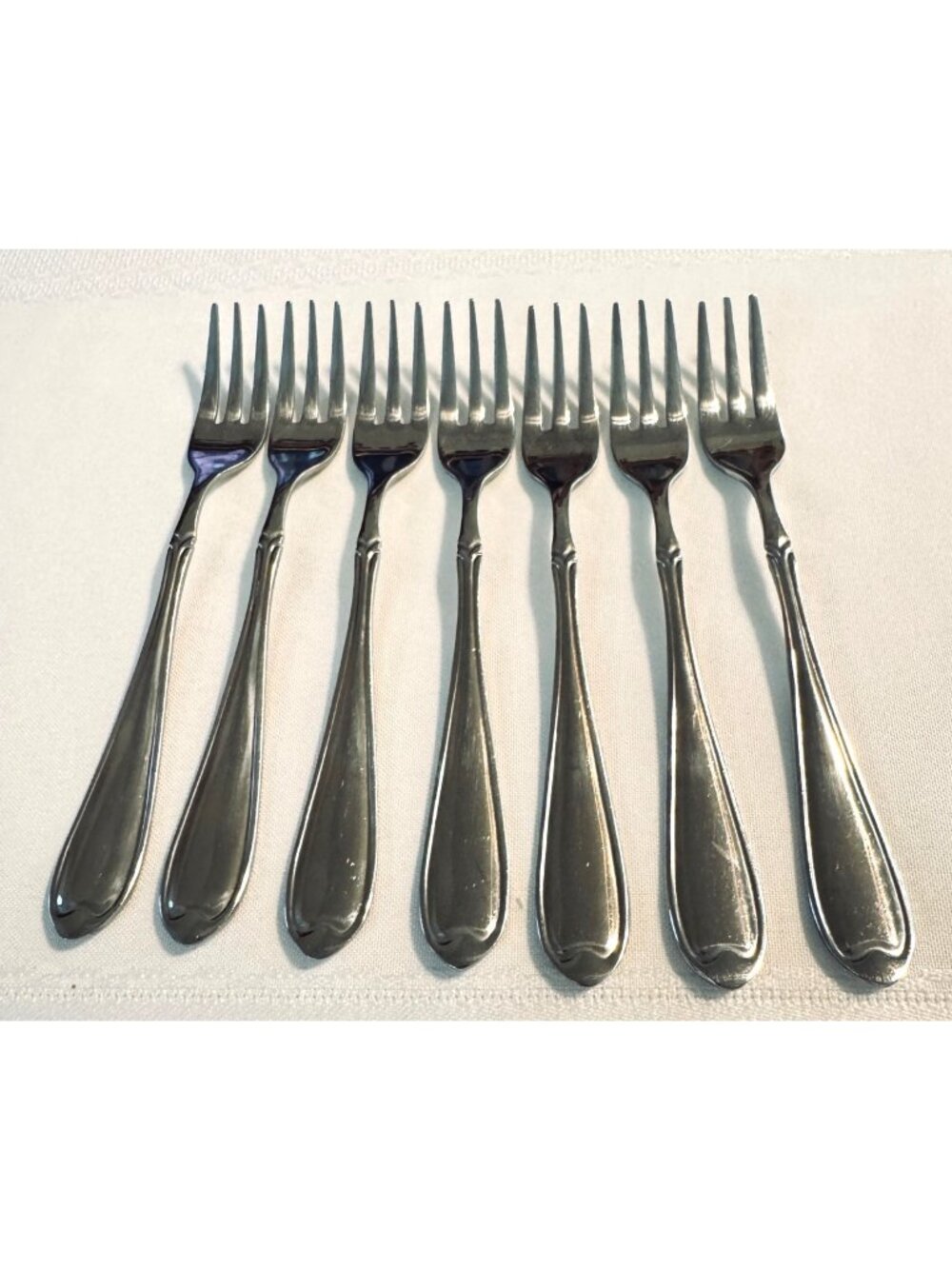 7 Wallace SUMMERSET Cocktail Seafood Forks Stainless Steel